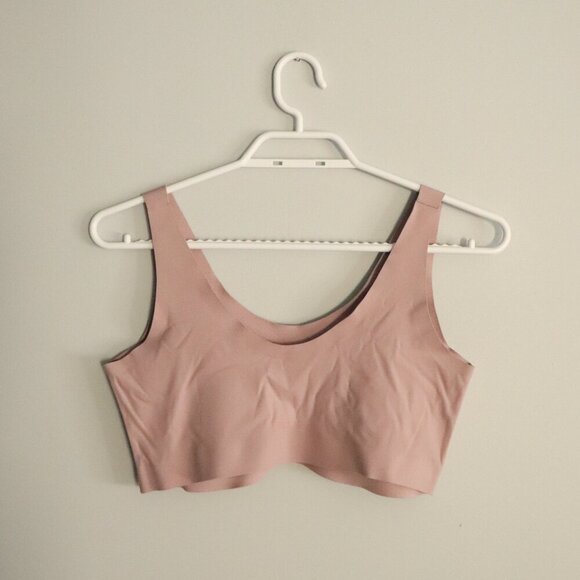 Knix Women's Pink M+ (34D,DD,E) LuxeLift Wireless Pullover Stretch Lounge Bra - Picture 2 of 7